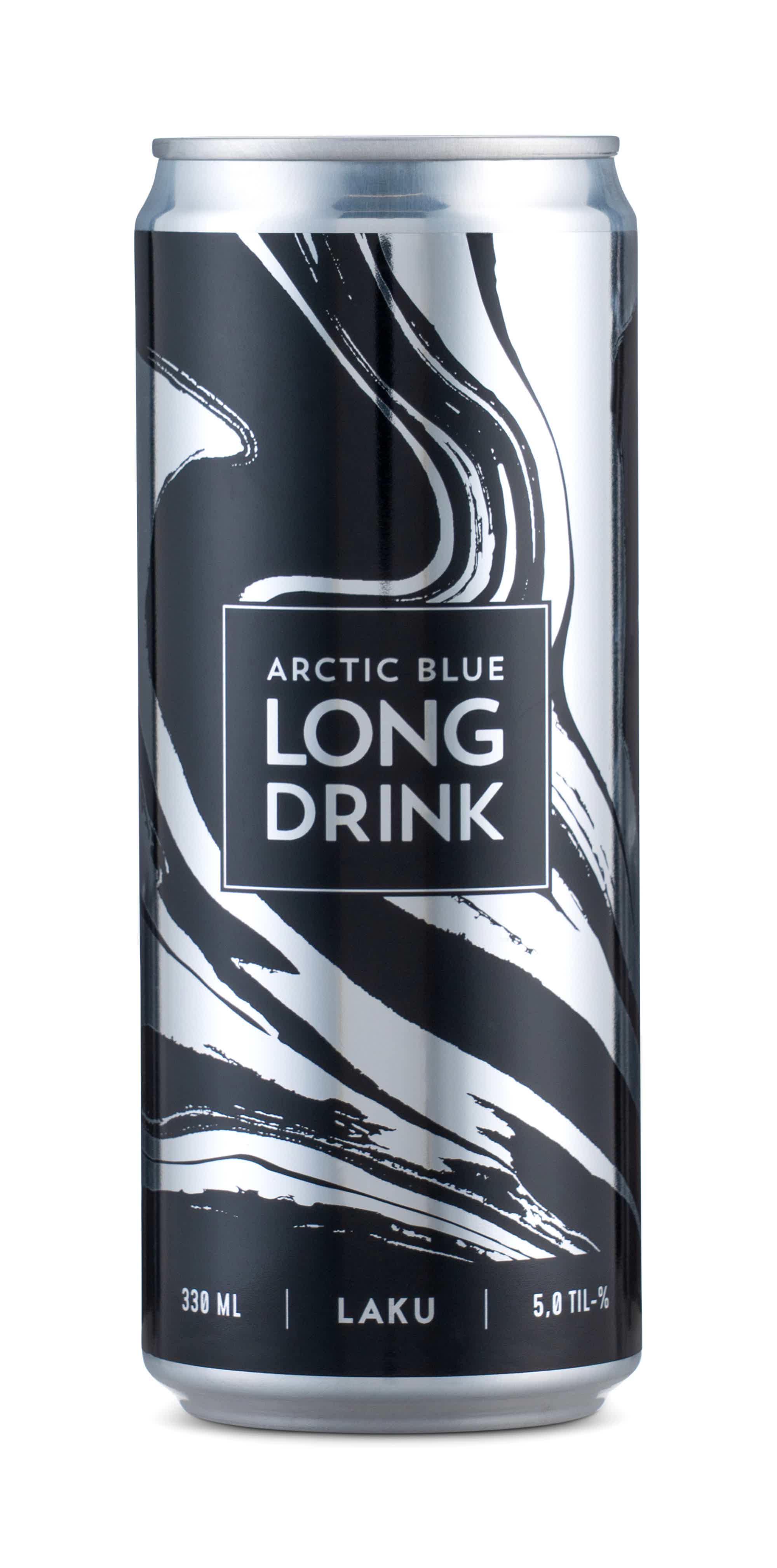 Arctic Blue Long Drink Laku 5% 330ml (24 cans): Arctic Blue Long Drink Laku 5% 330ml
