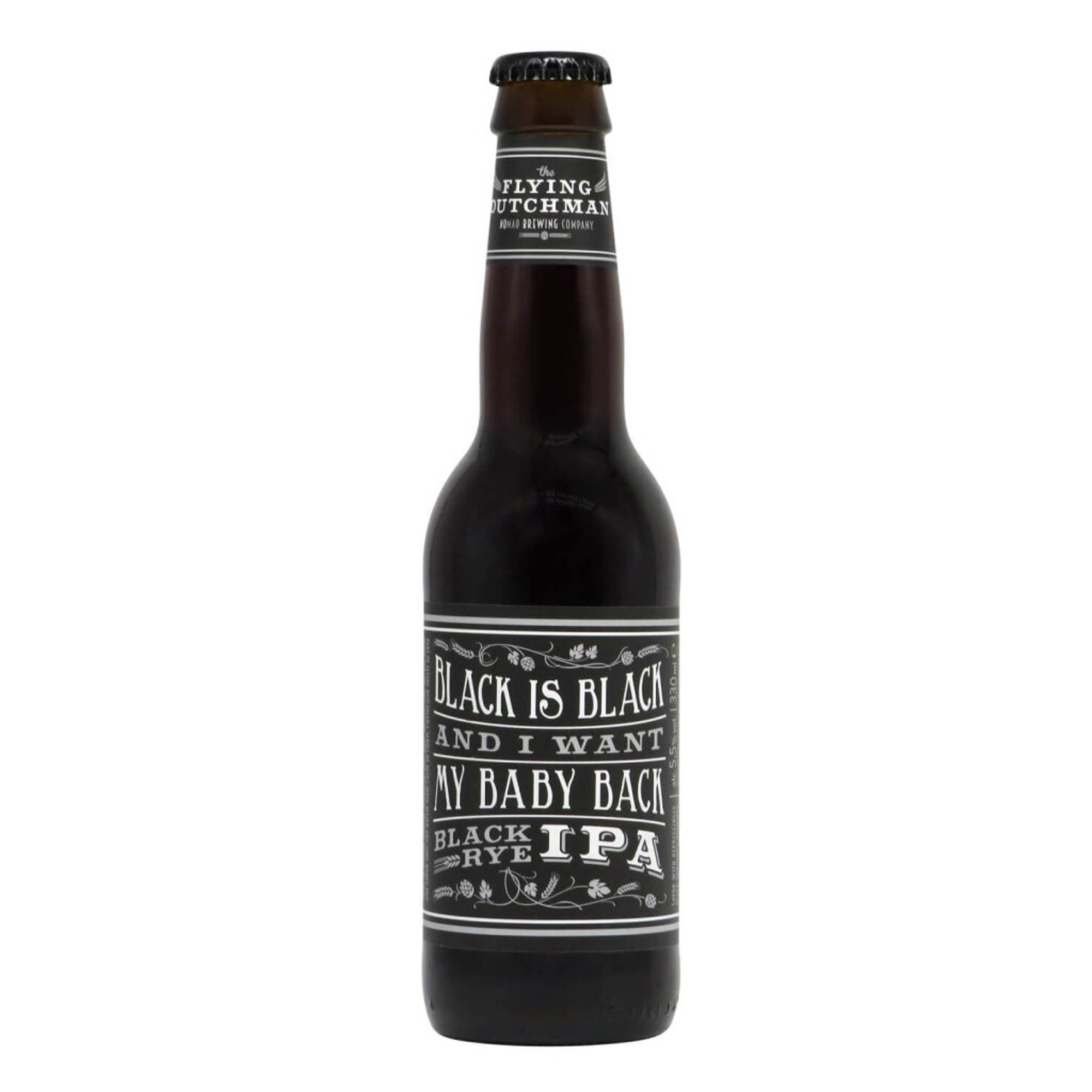 Flying Dutchman Black Is Black And I Want My Baby Back, Black Rye IPA 0,33l 5.5% 0.33L, Beer
