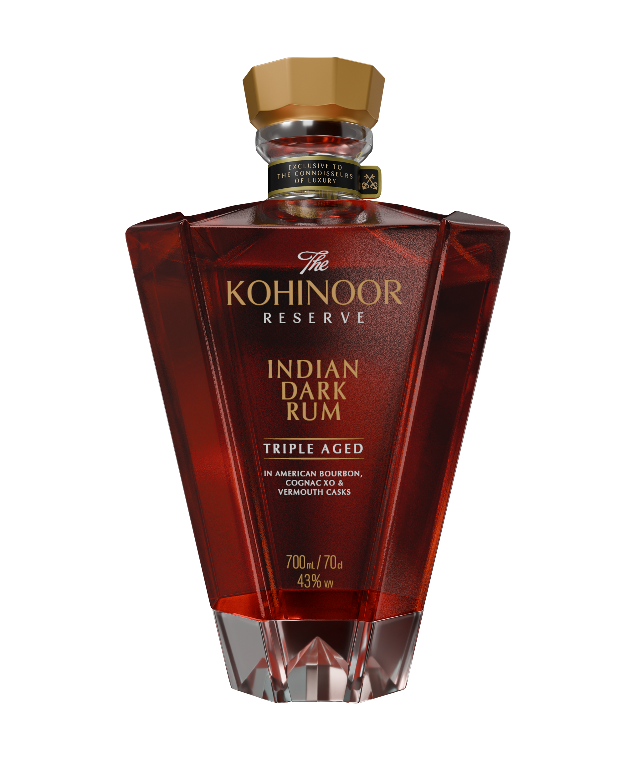 Kohinoor Indian Dark Rum 700ML 43.0% 0.7L, Spirits