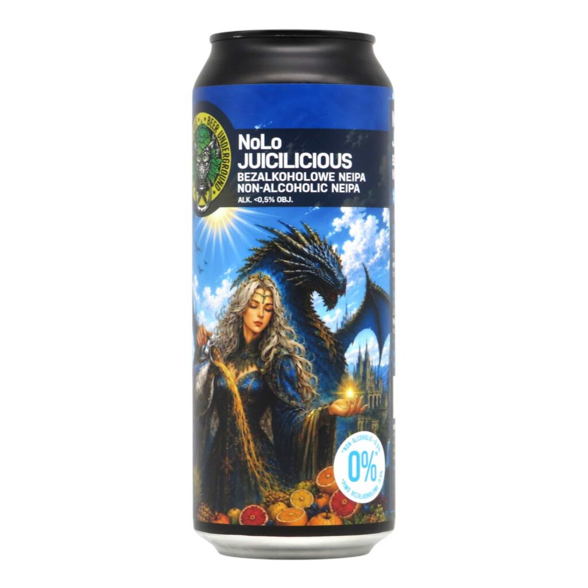 Beer Underground NoLo Juicilicious NoLo NEIPA 0,5l 0.5% 0.5L, Beer