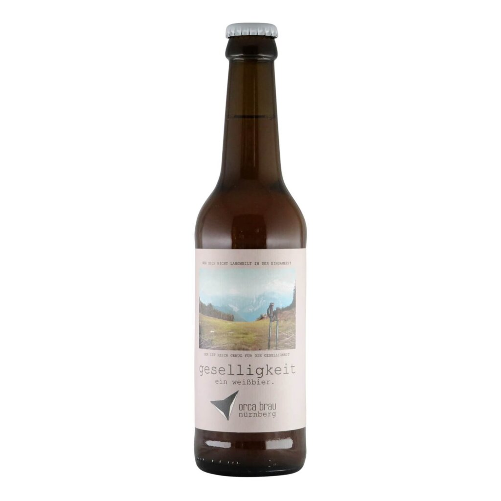 Orca Brau Geselligkeit. BIO Ein Weißbier 0,33l 5.4% 0.33L, Beer