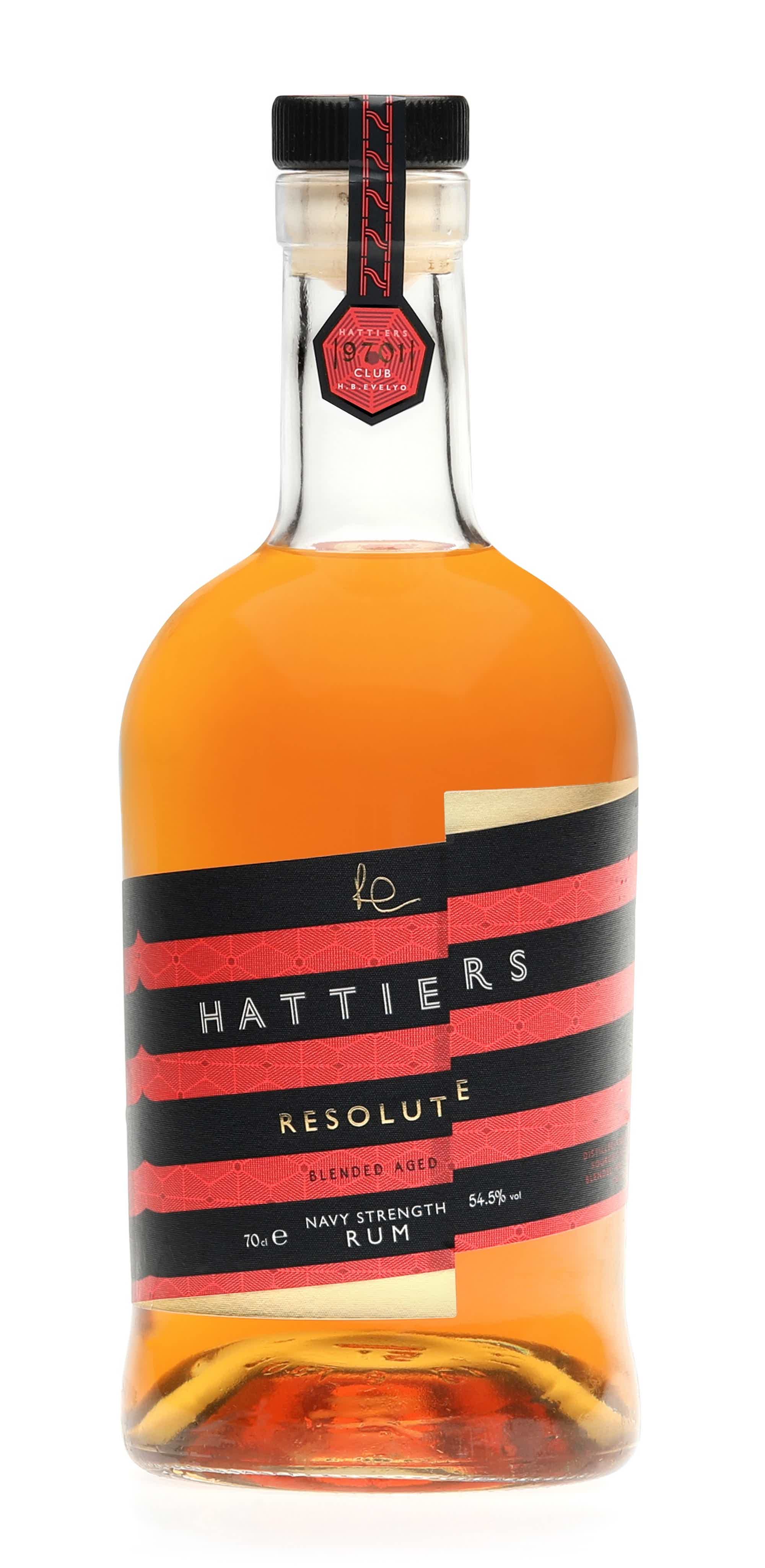 Hattiers - Resolute Navy Strength Rum 54.5% 0.7L, Spirits