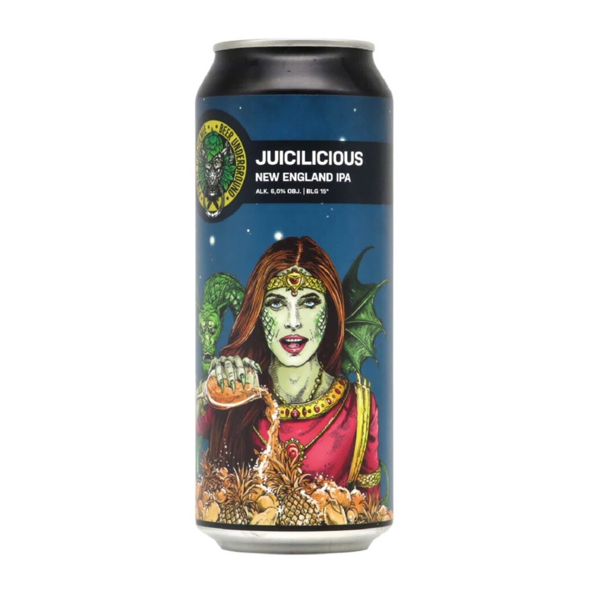 Beer Underground Juicilicious New England IPA 0,5l 6.0% 0.5L, Beer