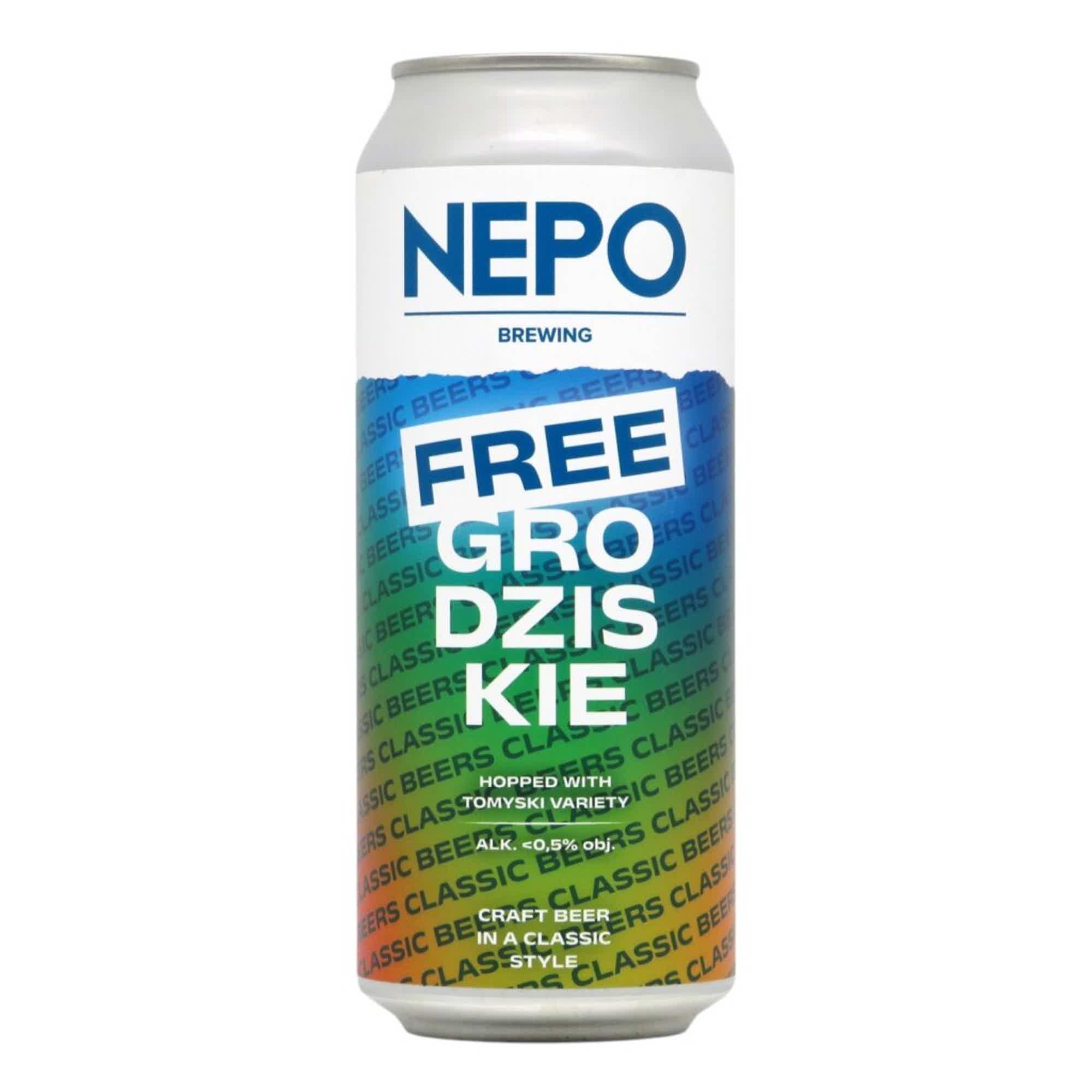 Nepomucen Free Grodziskie 0,5l 0.5% 0.5L, Beer