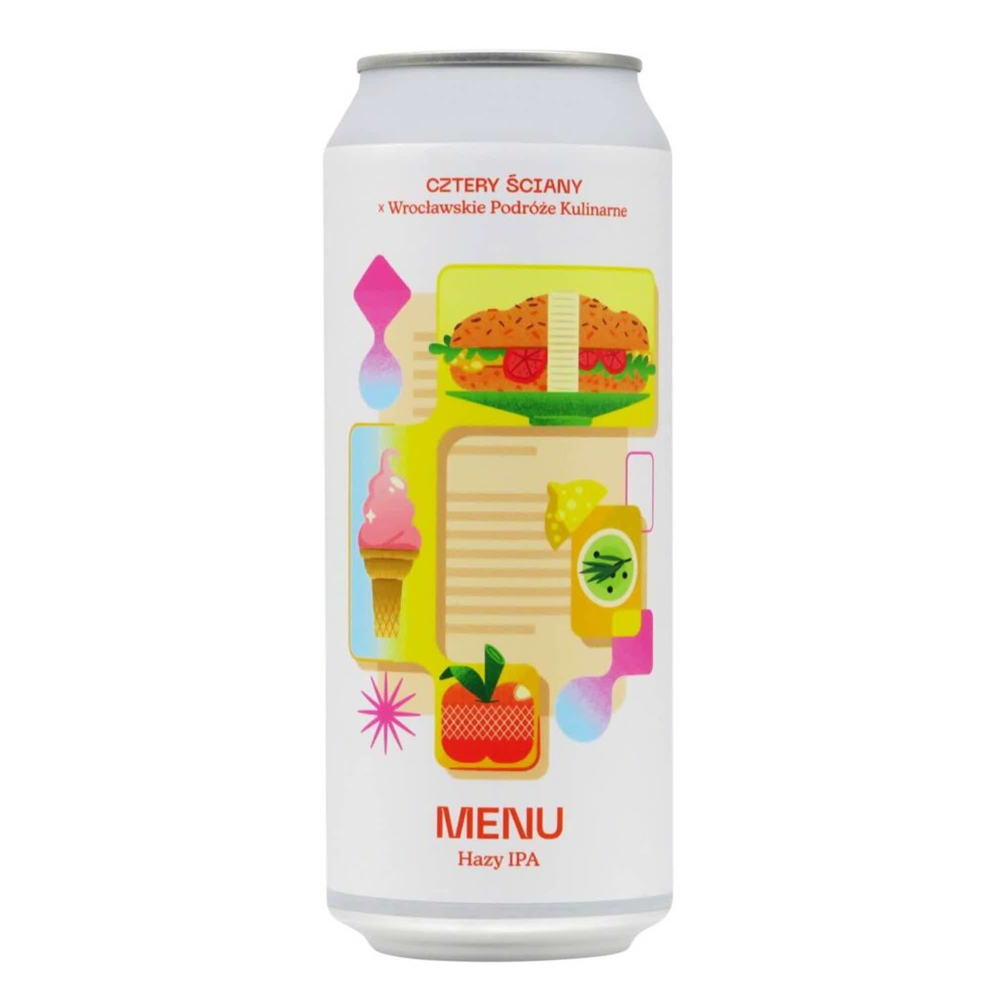 Four Walls MENU Hazy IPA 0,5l 6.1% 0.5L, Beer
