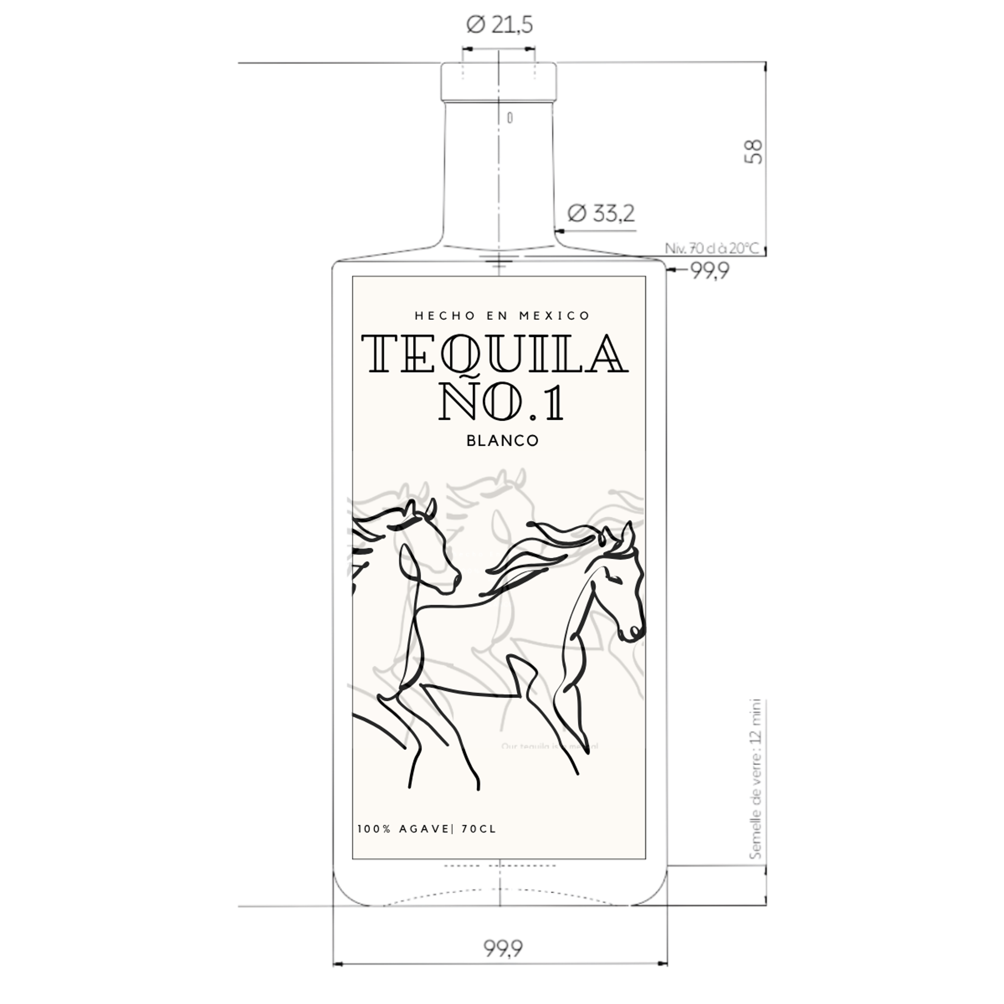 Blanco 40.0% 0.7L, Spirits