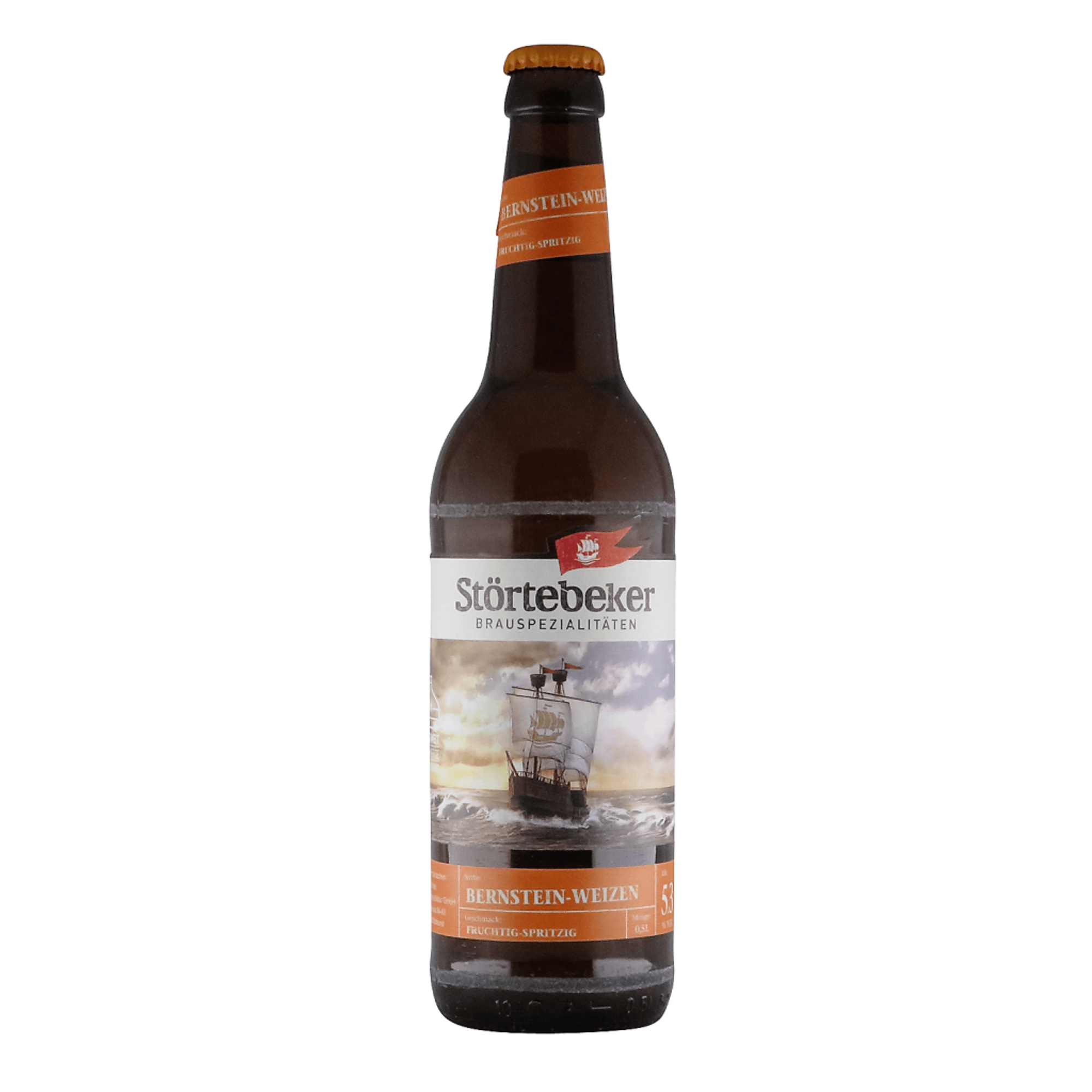 Störtebeker Bernstein Weizen 0,5l 5.3% 0.5L, Beer