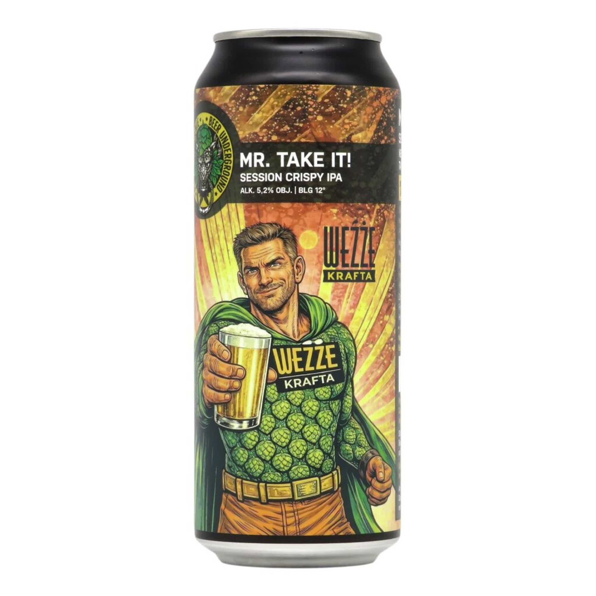 Beer Underground Mr. Take It! Session Crispy IPA 0,5l 5.2% 0.5L, Beer