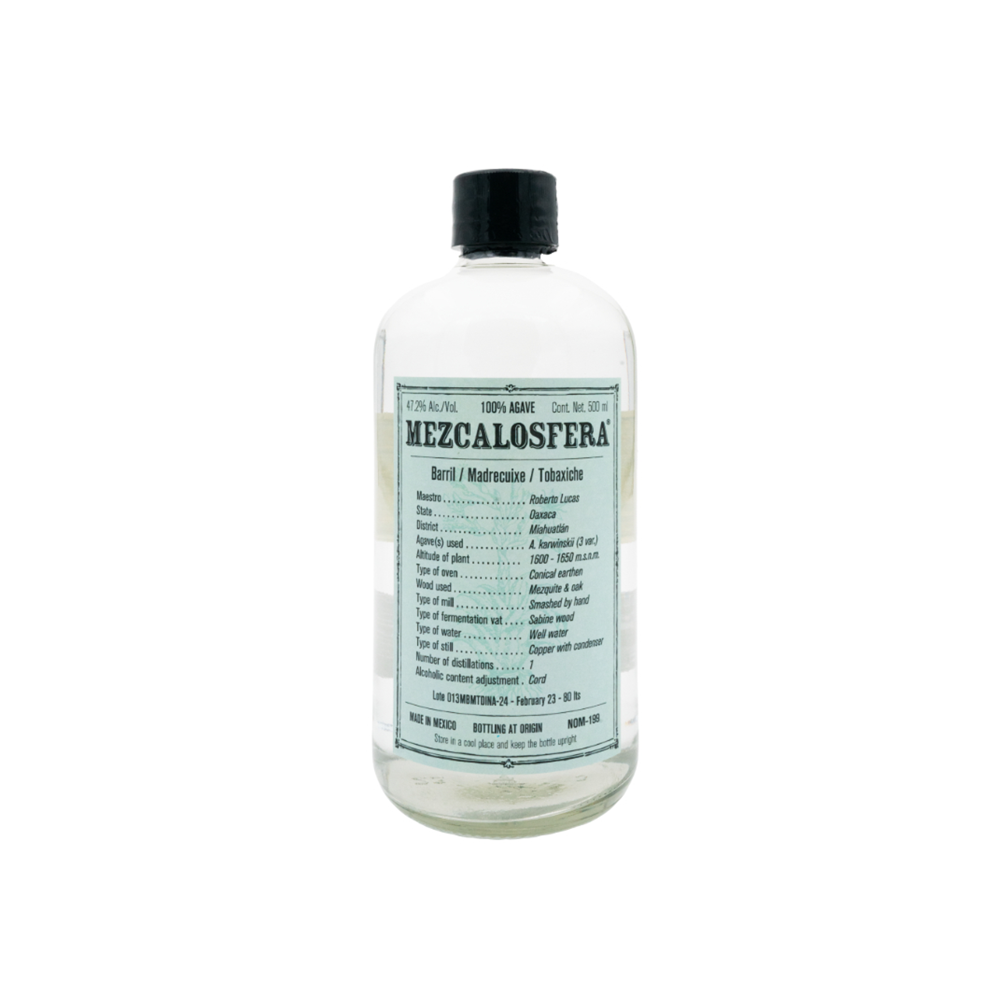 MEZCALOSFERA Barril - Madrecuixe - Tobaxiche | 500ml 47.2% 0.5L, Spirits