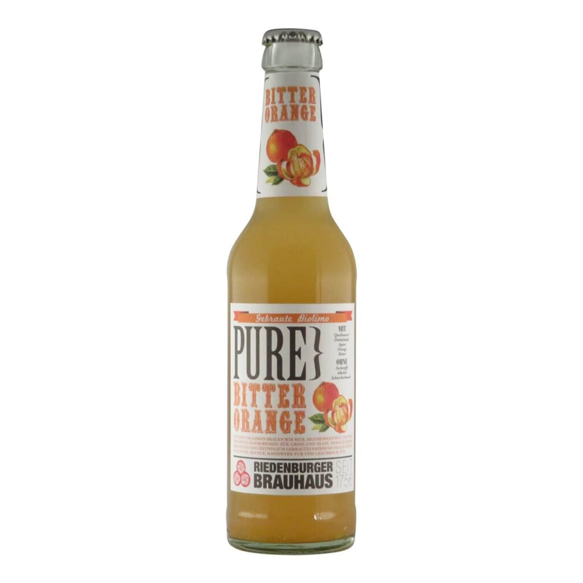 Riedenburger PURE Bitter-Orange 0,33l 0.0% 0.33L, Beer
