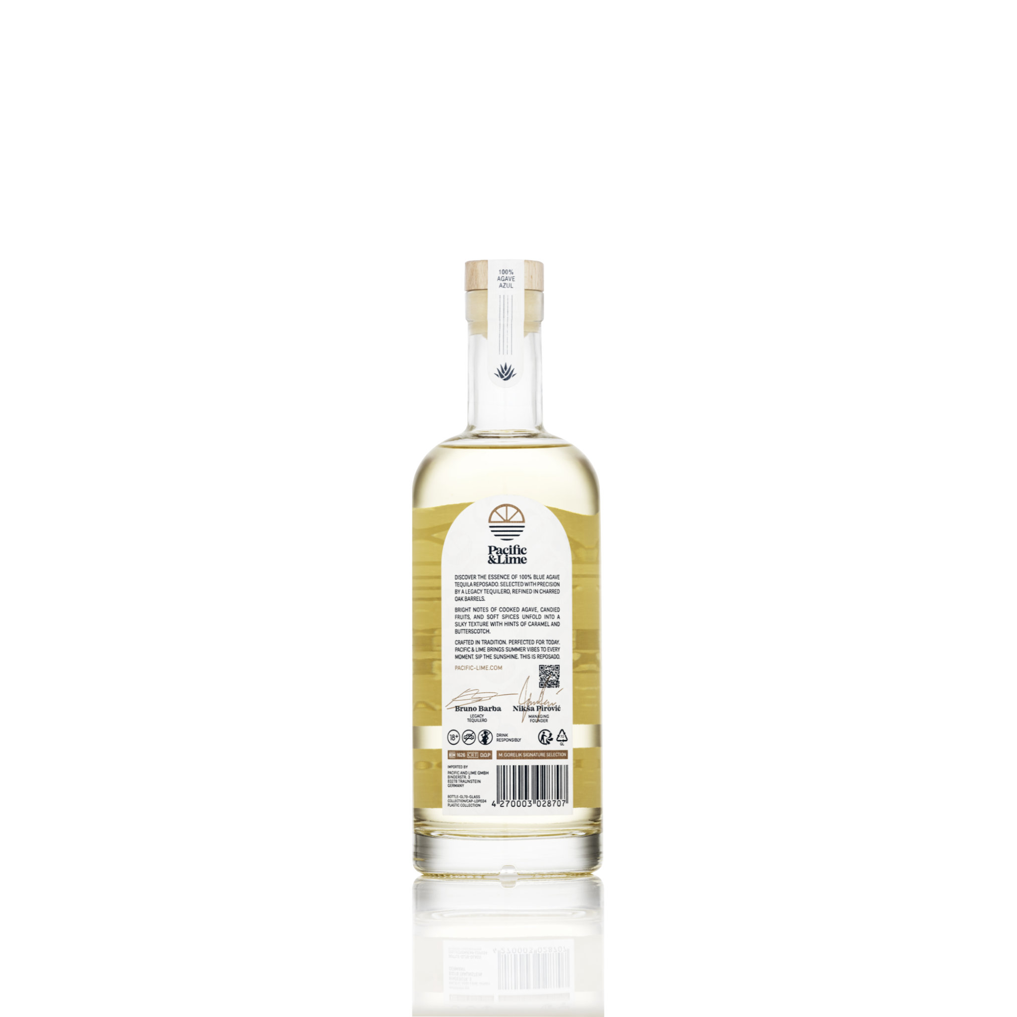 Pacific & Lime Tequila | Reposado · 100% Agave | 70cl 40% vol 40.0% 0.7L, Spirits