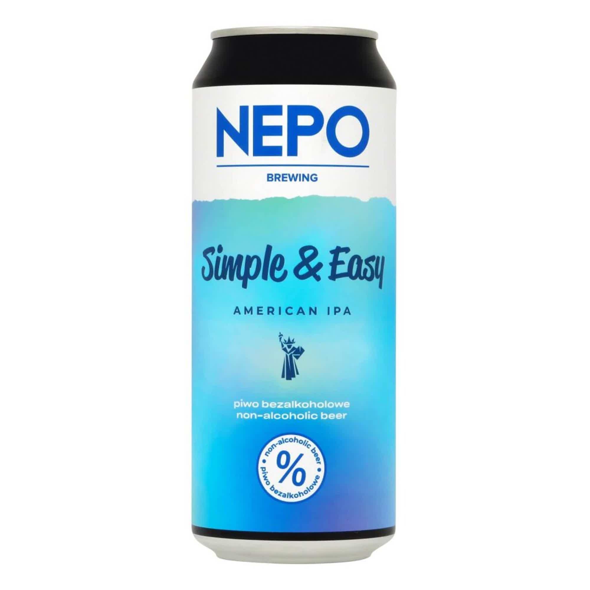 Nepomucen Simple & Easy alkoholfreies American IPA 0,5l 0.5% 0.5L, Beer