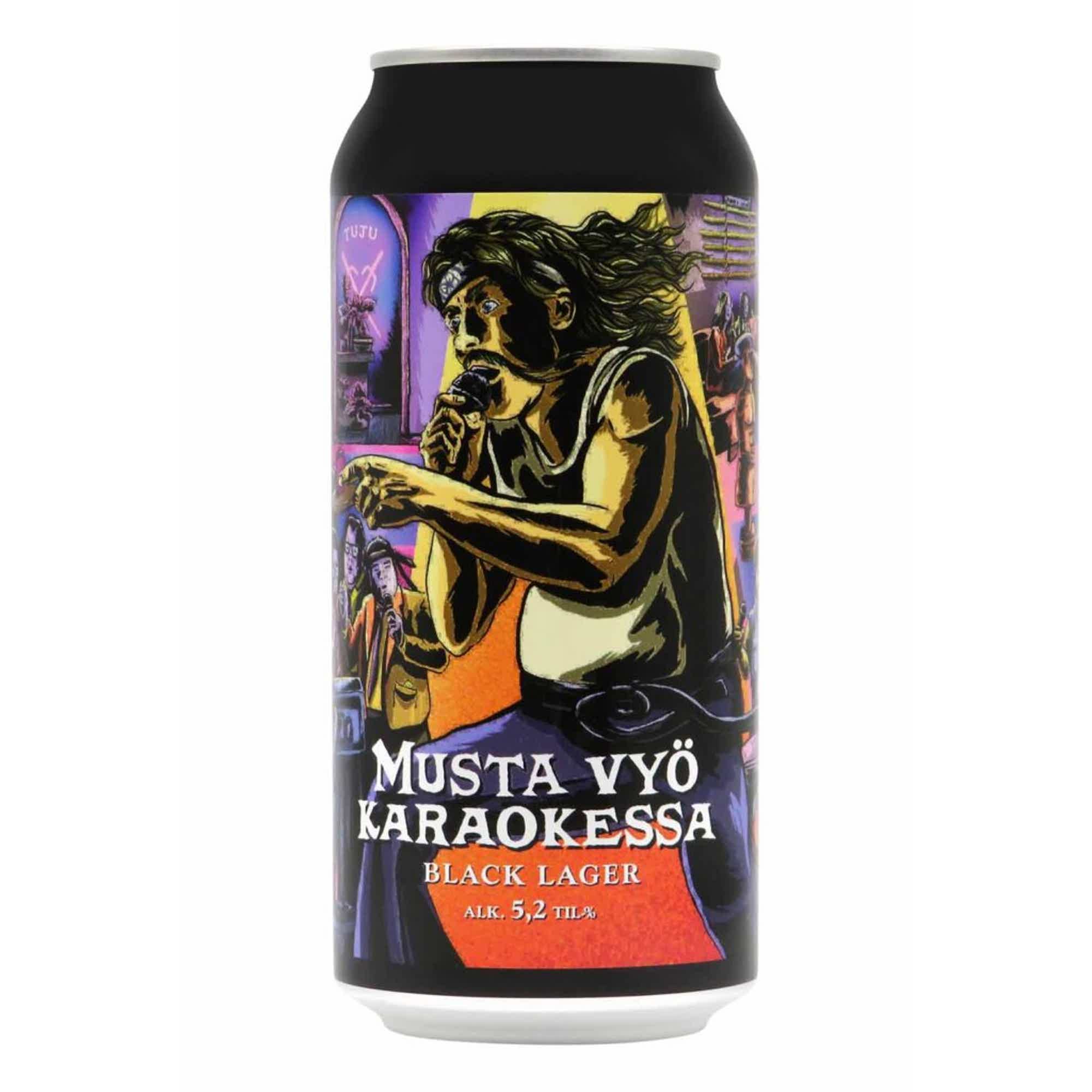 Panimoyhtiö Tuju Musta Vyö Karaokessa Black Lager 0,44l 5.2% 0.44L, Beer