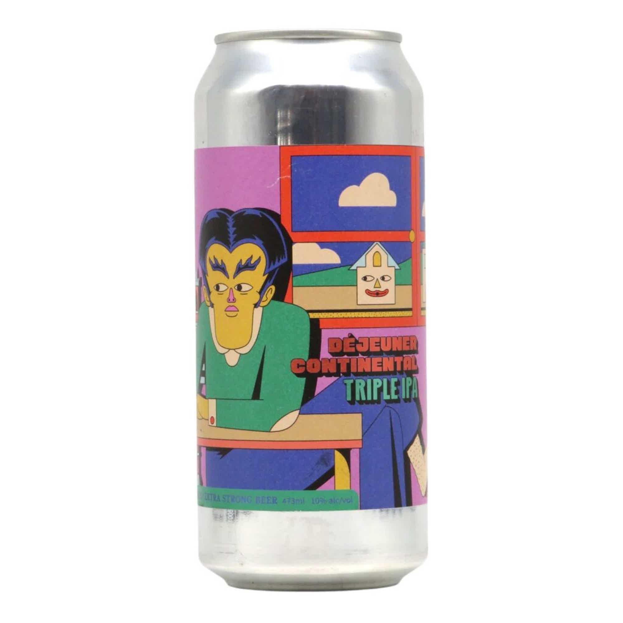 Brasserie Sir John/Bearded Brewer Déjeuner Continental Triple NEIPA 0,473l 10.0% 0.473L, Beer