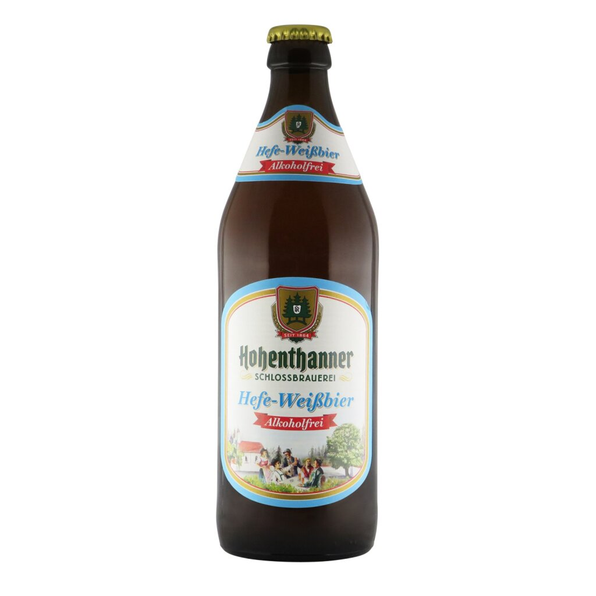 Hohenthanner Weißbier Alkoholfrei 0,5l 0.5% 0.5L, Beer