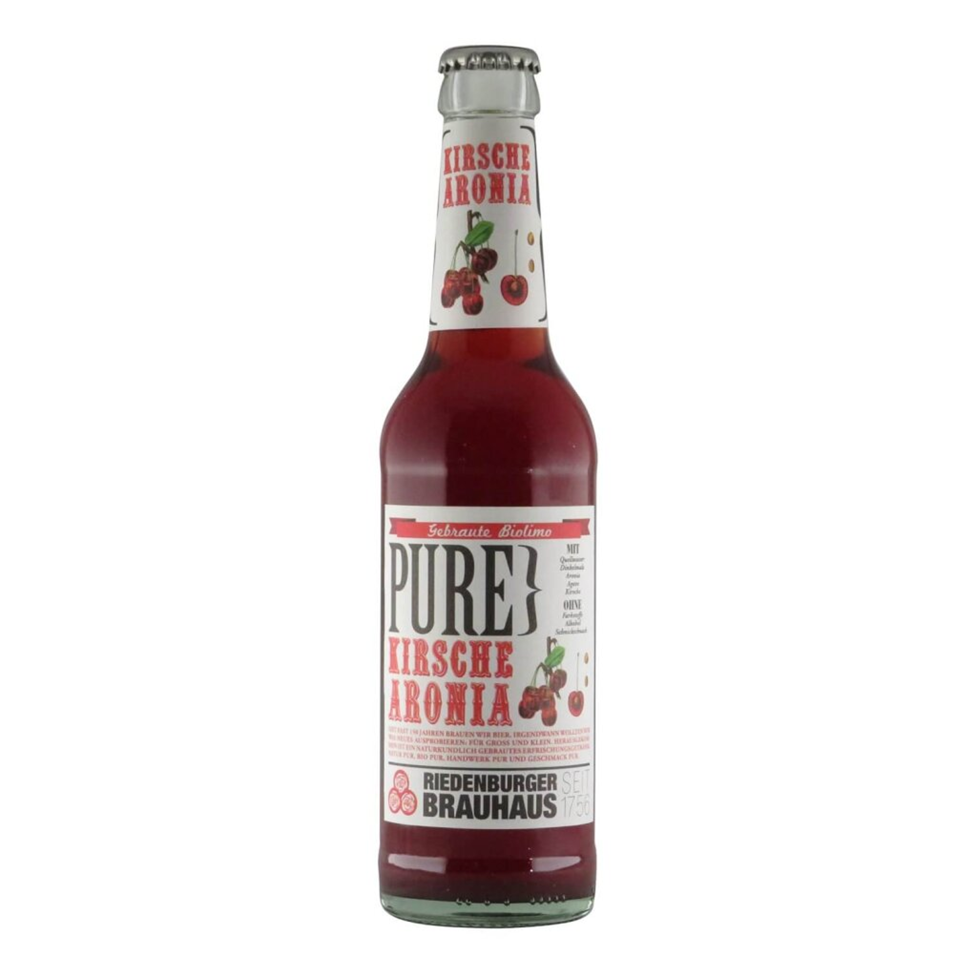Riedenburger PURE Kirsche-Aronia 0,33l 0.0% 0.33L, Beer