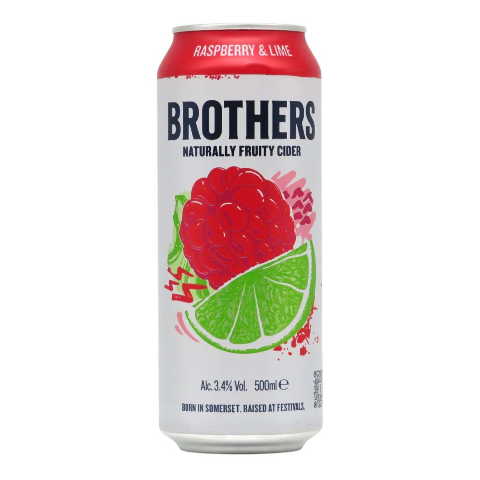 Brothers Cider Raspberry & Lime Dose 0,5l 3.4% 0.5L, Beer