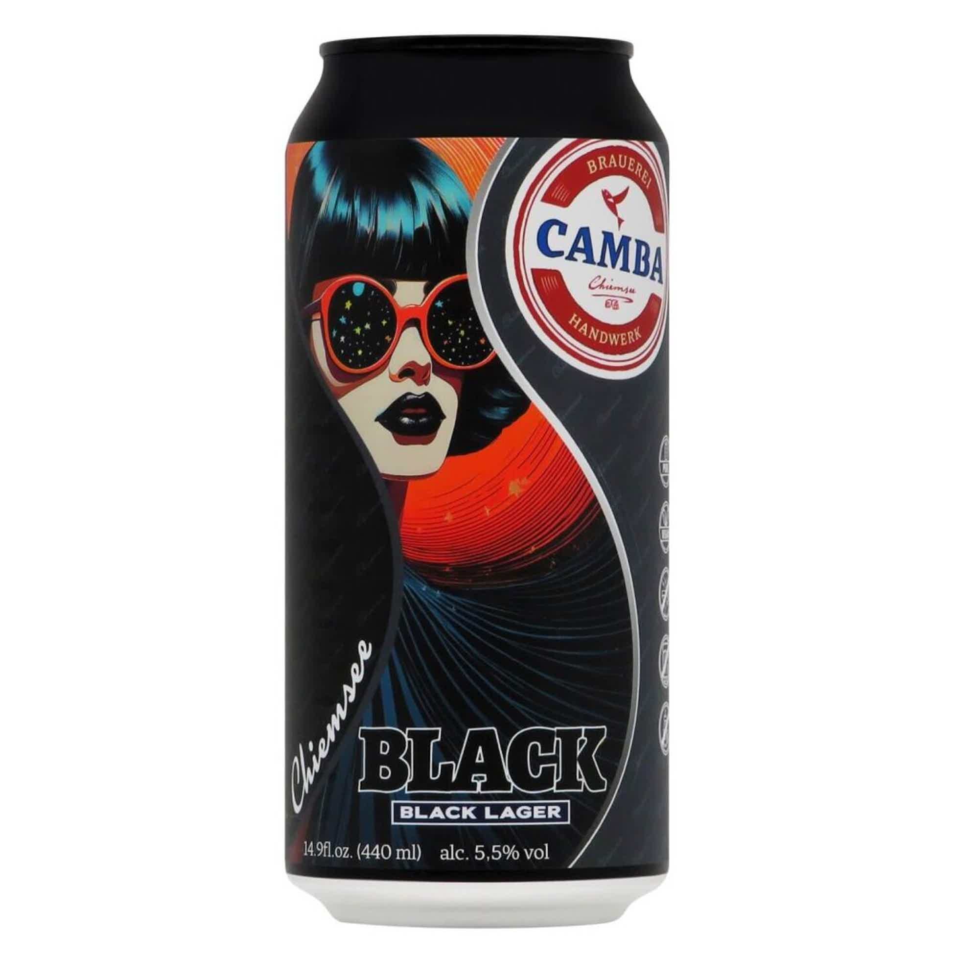 Camba Chiemsee Black Lager 0,44l 5.5% 0.44L, Beer