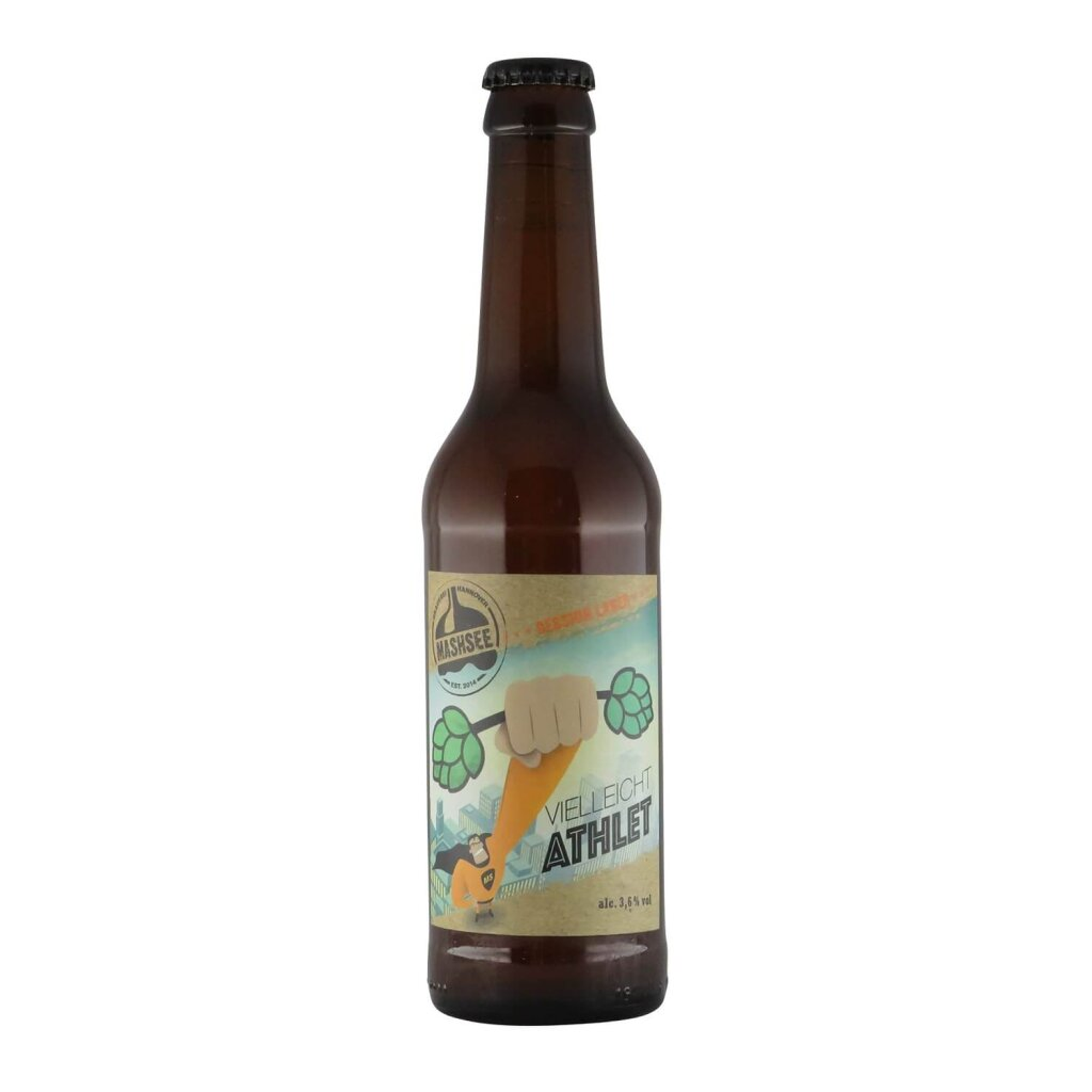 Mashsee VielleichtAthlet Session Lager 0,33l 3.6% 0.33L, Beer