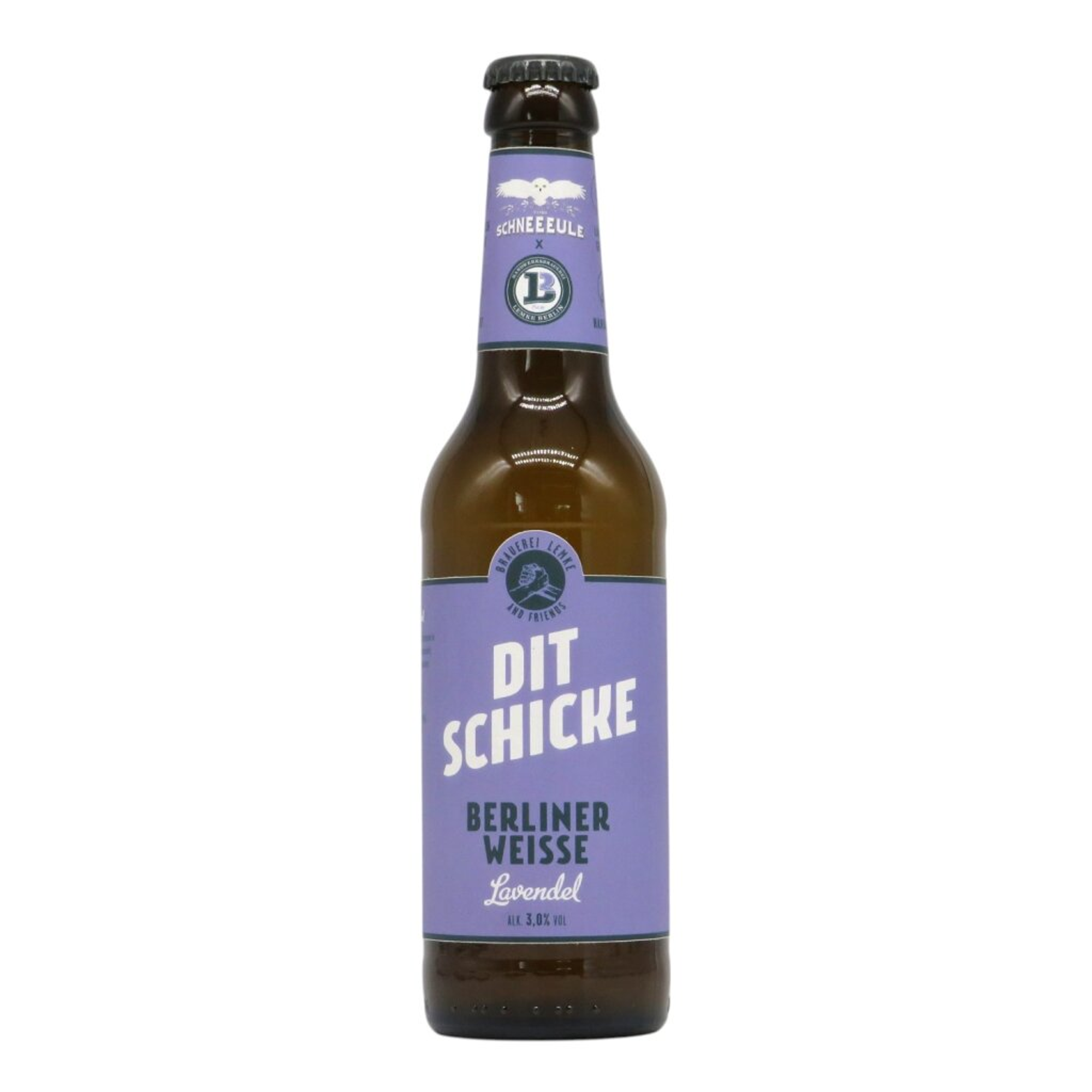 Lemke x Schneeeule Dit Schicke Berliner Weisse Lavendel 0,33l 3.0% 0.33L, Beer