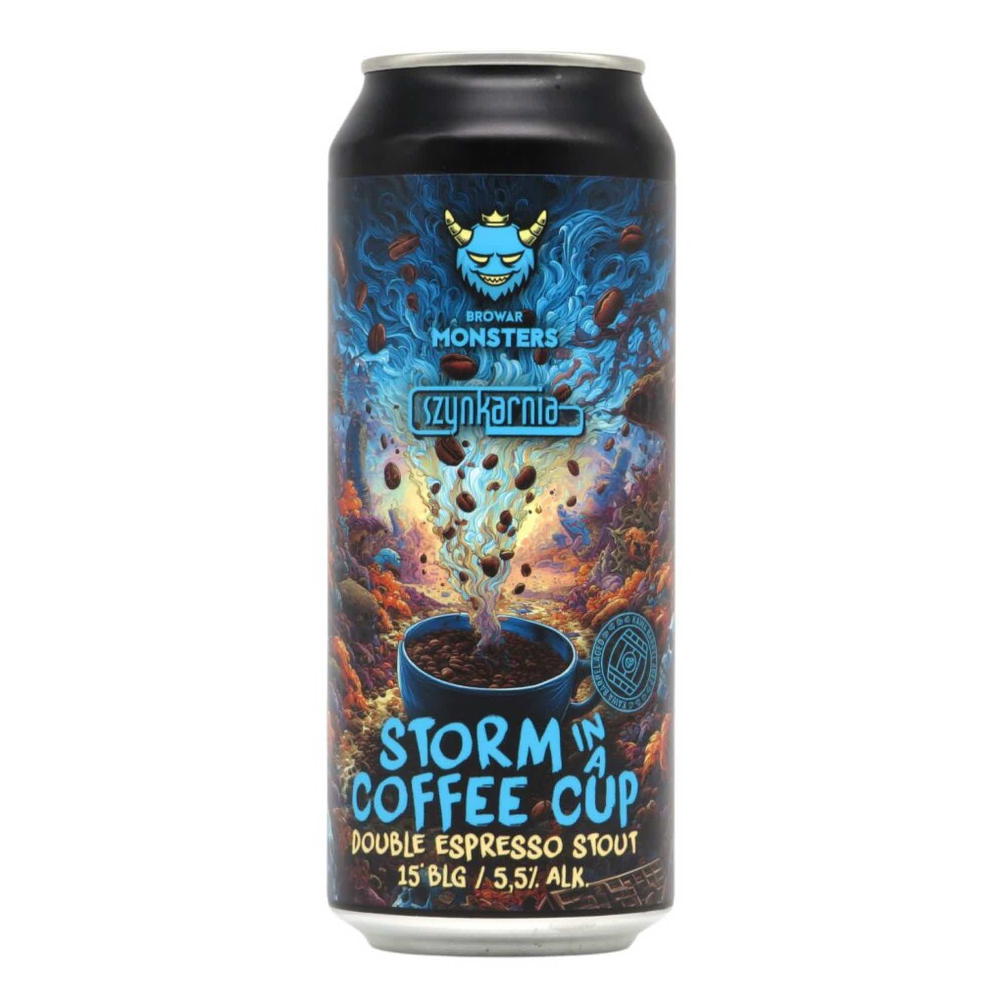Browar Monsters Storm in a Coffee Cup Double Espresso Oatmeal Stout 0,5l 5.5% 0.5L, Beer
