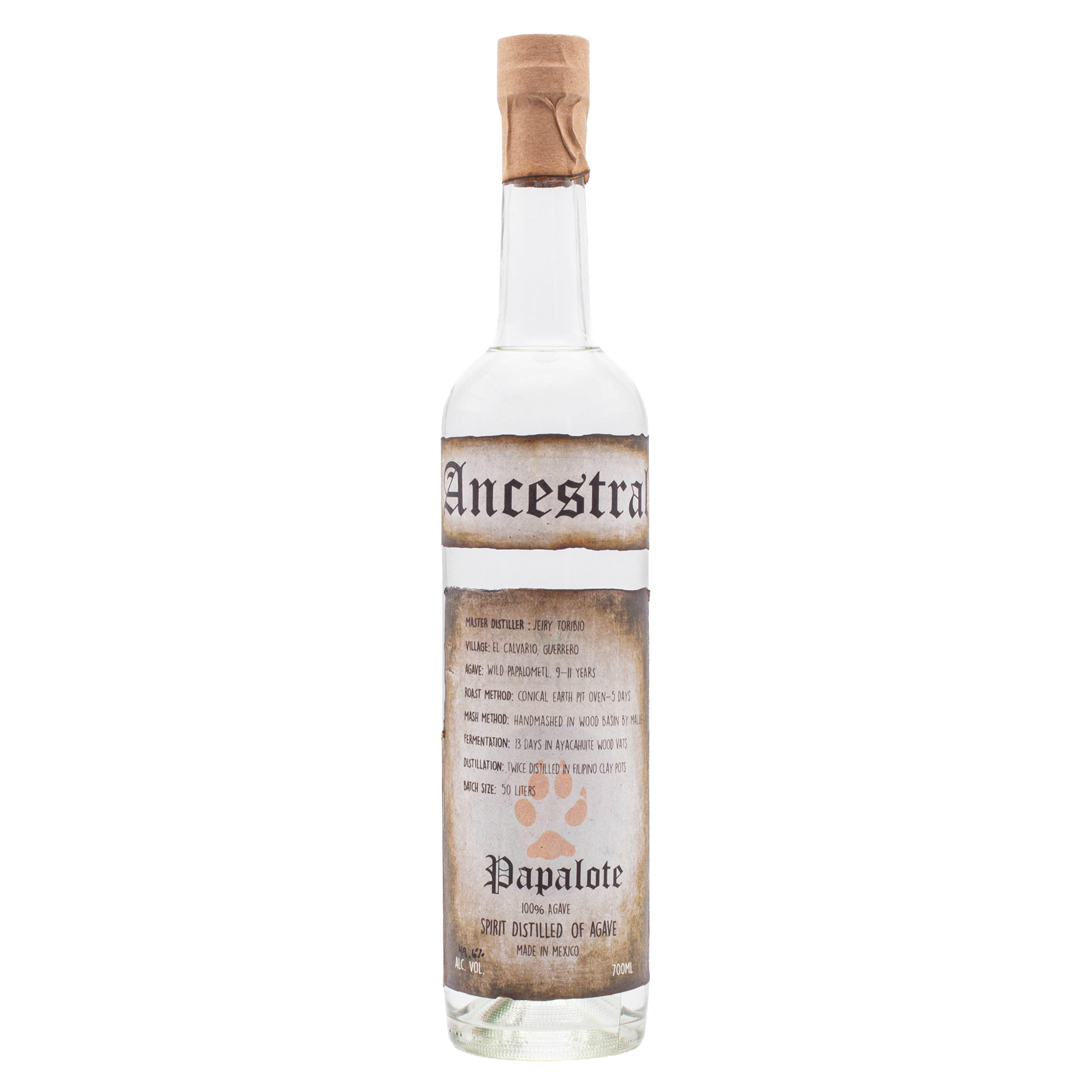 Ancestral Papalote Destilado de Agave Tradicional 49.6% 0.7L, Spirits