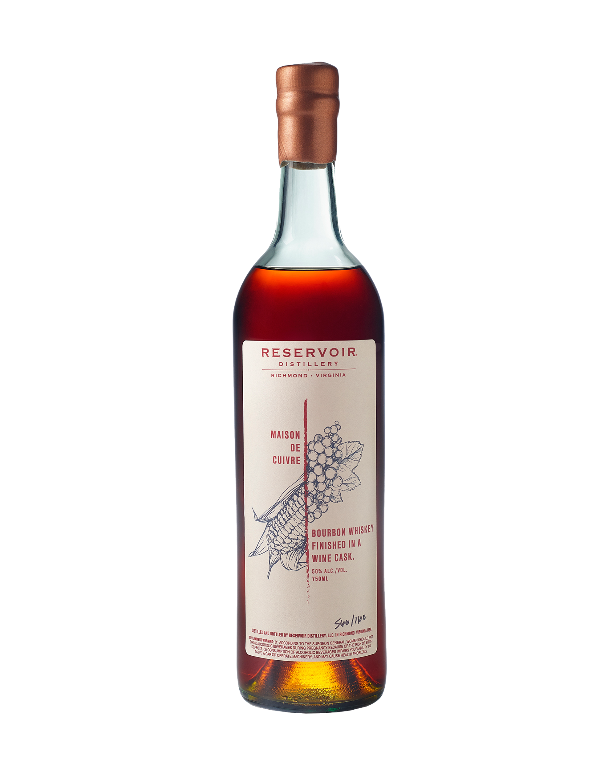 Reservoir Distillery - Maison de Cuivre Bourbon 53.0% 0.7L, Spirits