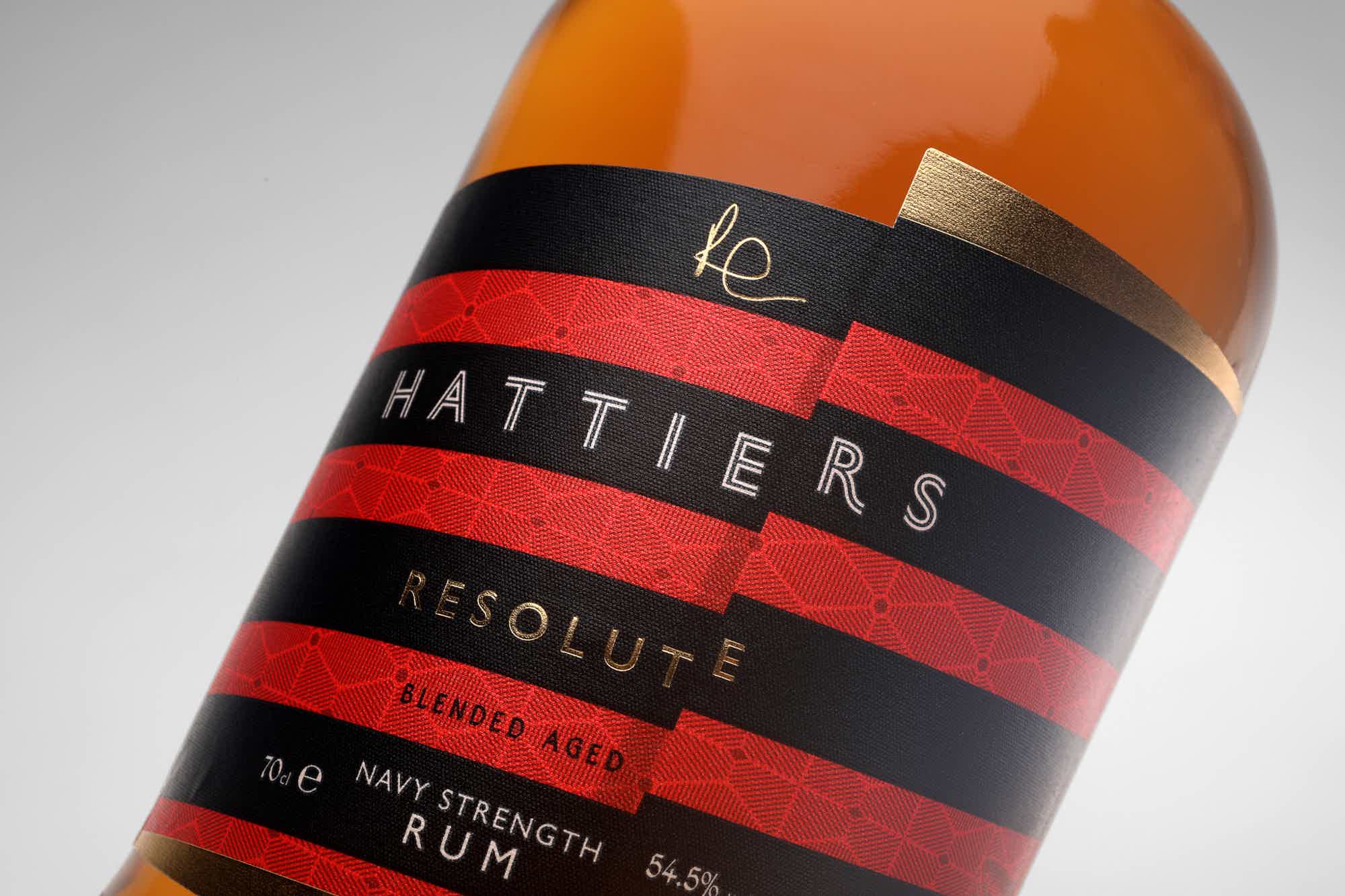 Hattiers - Resolute Navy Strength Rum 54.5% 0.7L, Spirits