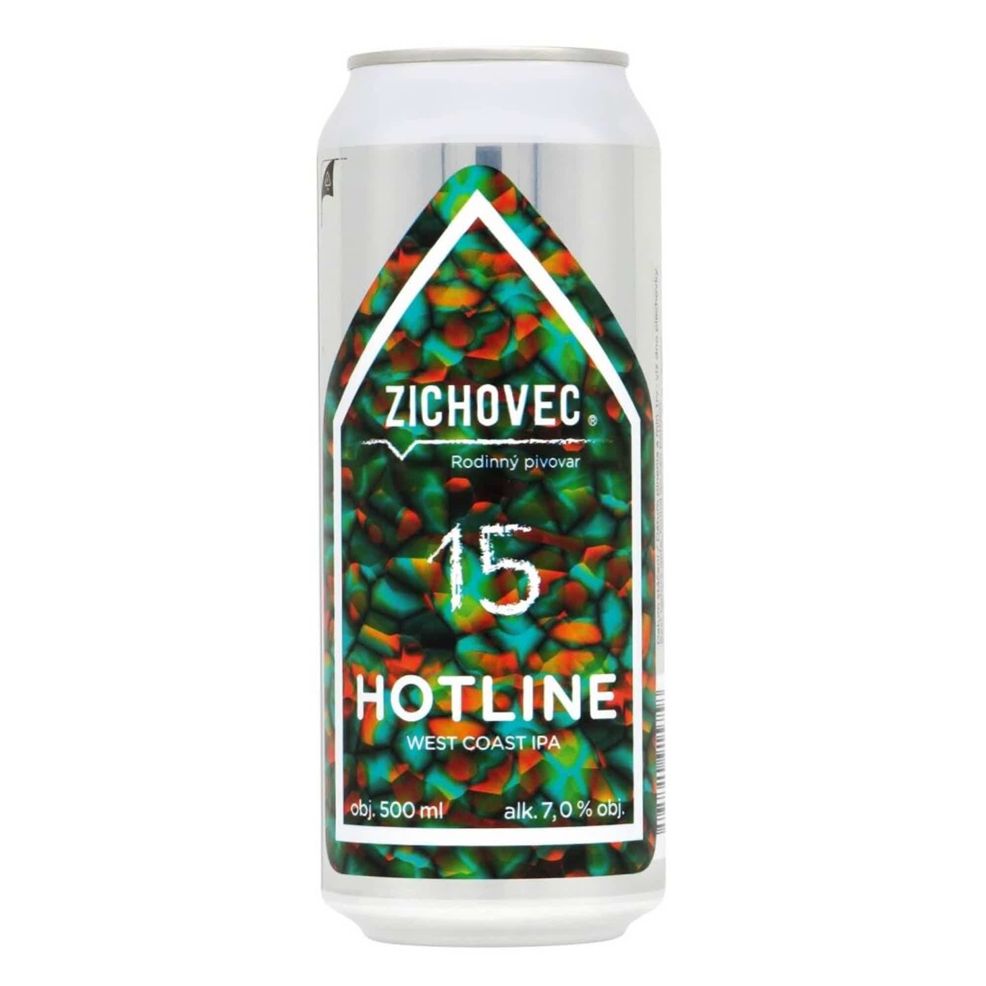 Zichovec Hotline 15 West Coast IPA 0,5l 7.0% 0.5L, Beer