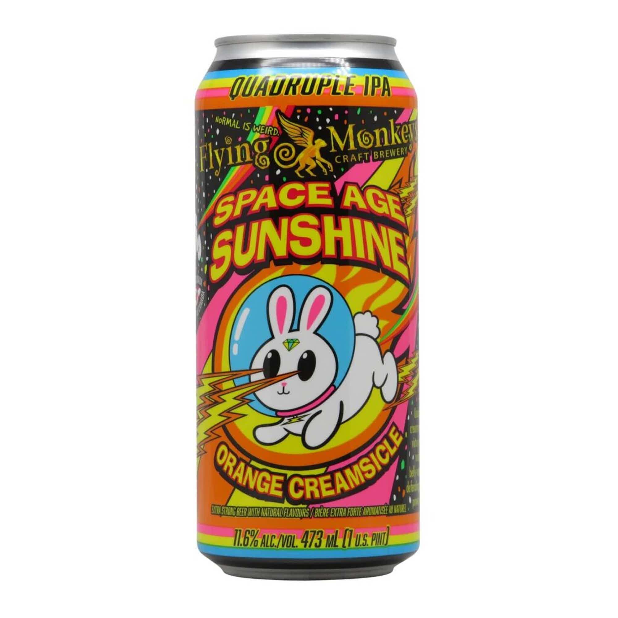 Flying Monkeys Space Age Sunshine Quad IPA 0,473l 11.6% 0.473L, Beer