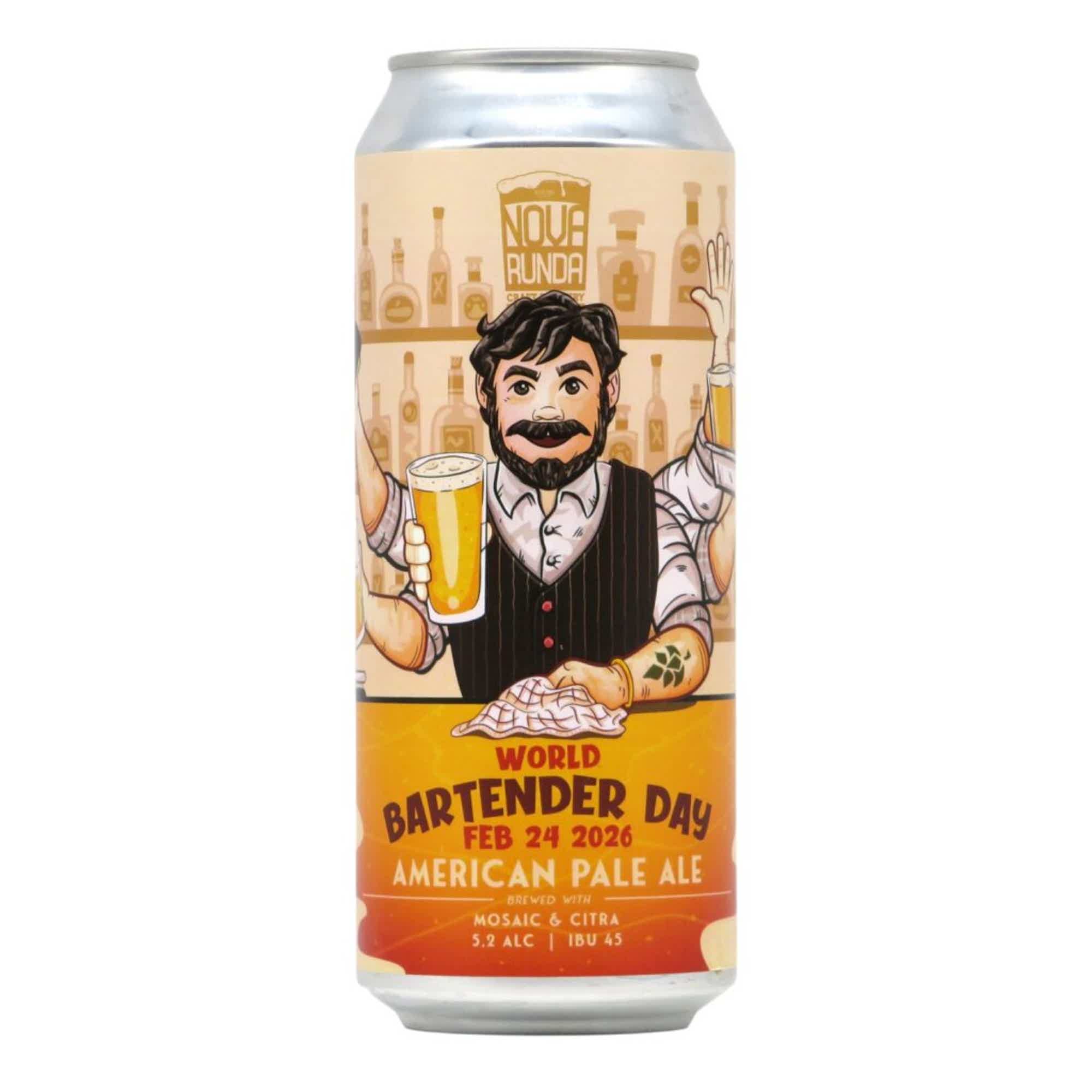Nova Runda World Bartender Day 2026 American Pale Ale 0,5l 5.2% 0.5L, Beer