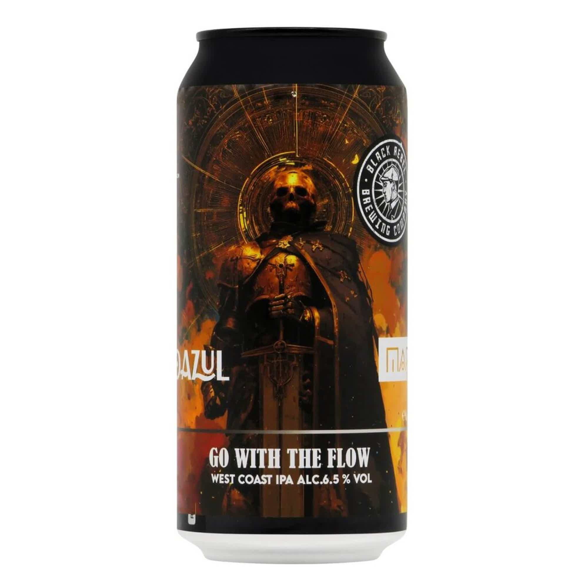Black Rebel Brewing x Rio Azul x Maktoob Go With The Flow West Coast IPA 0,44l 6.5% 0.44L, Beer
