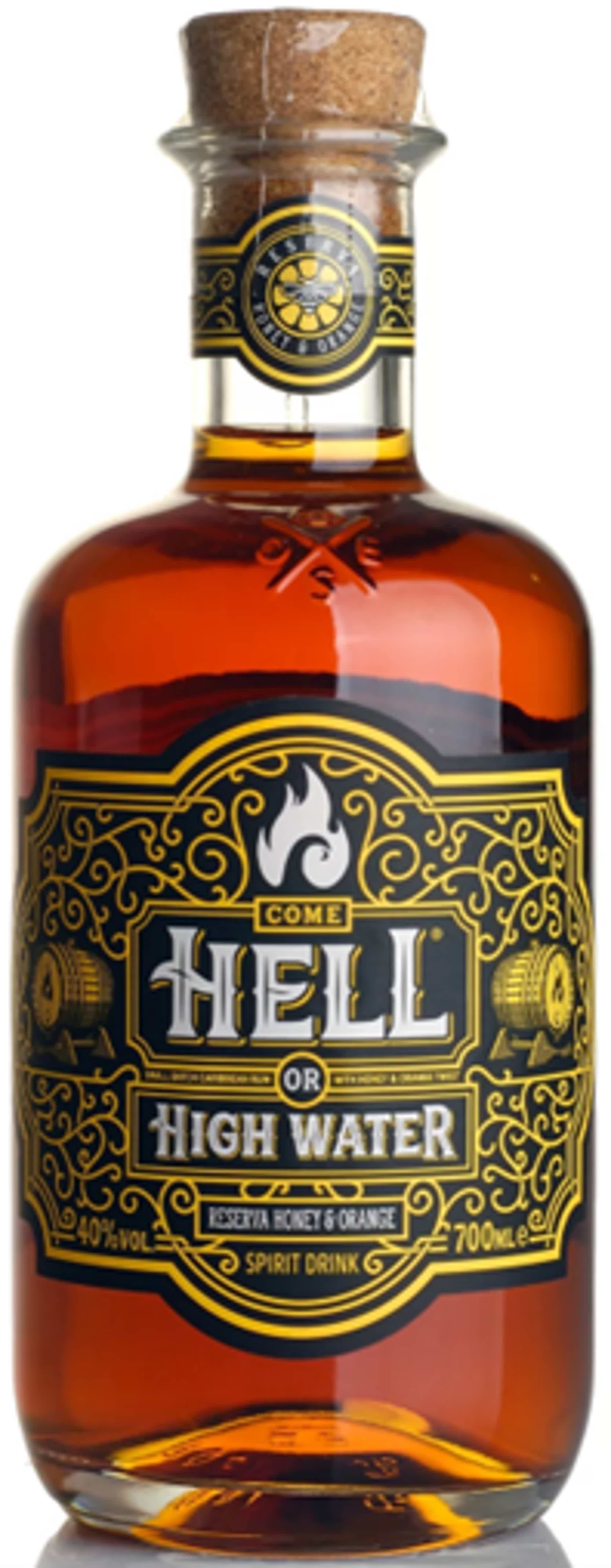 Come Hell or High Water; Honey Orange Rumliqueur 40.0% 0.7L, Spirits