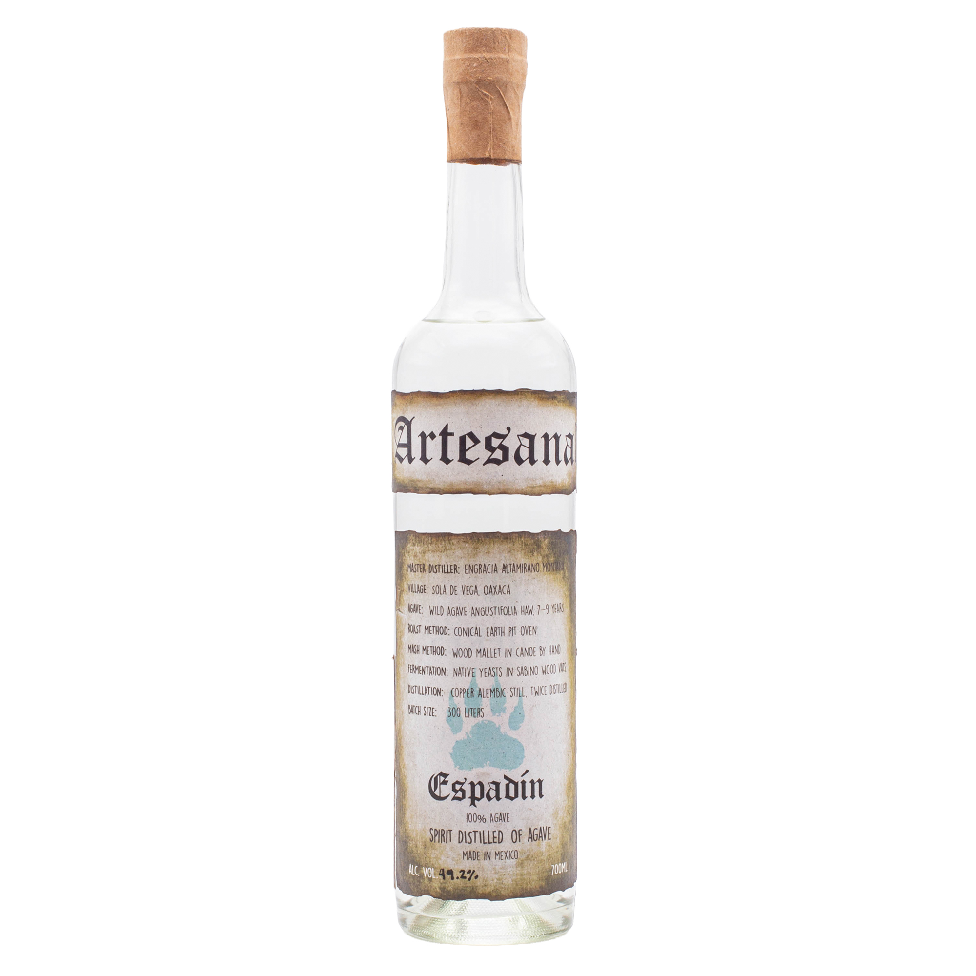Artesanal Espadin Destilado de Agave Tradicional 49.2% 0.7L, Spirits