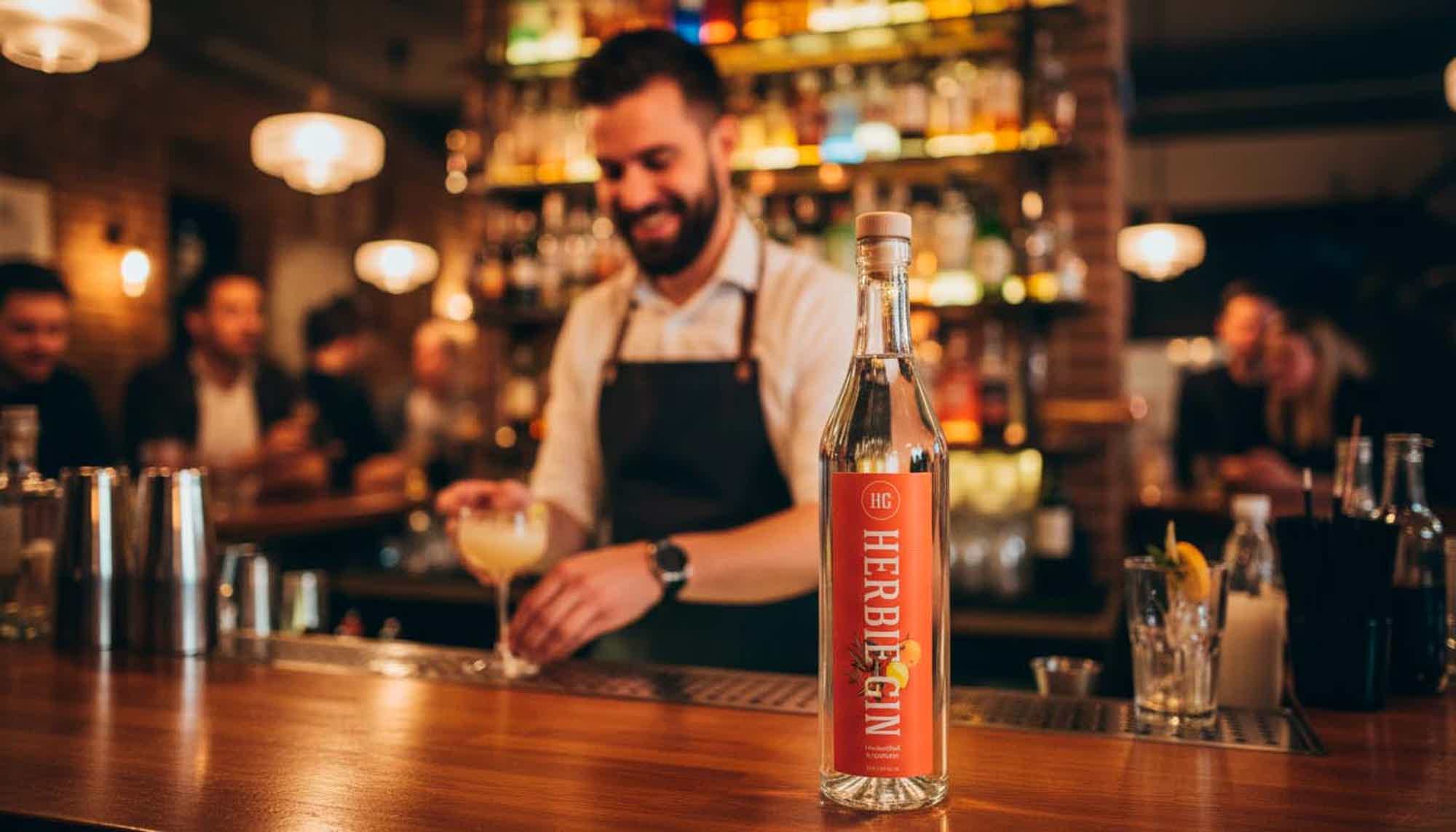 Herbie Organic Gin 37.5% 0.7L, Spirits