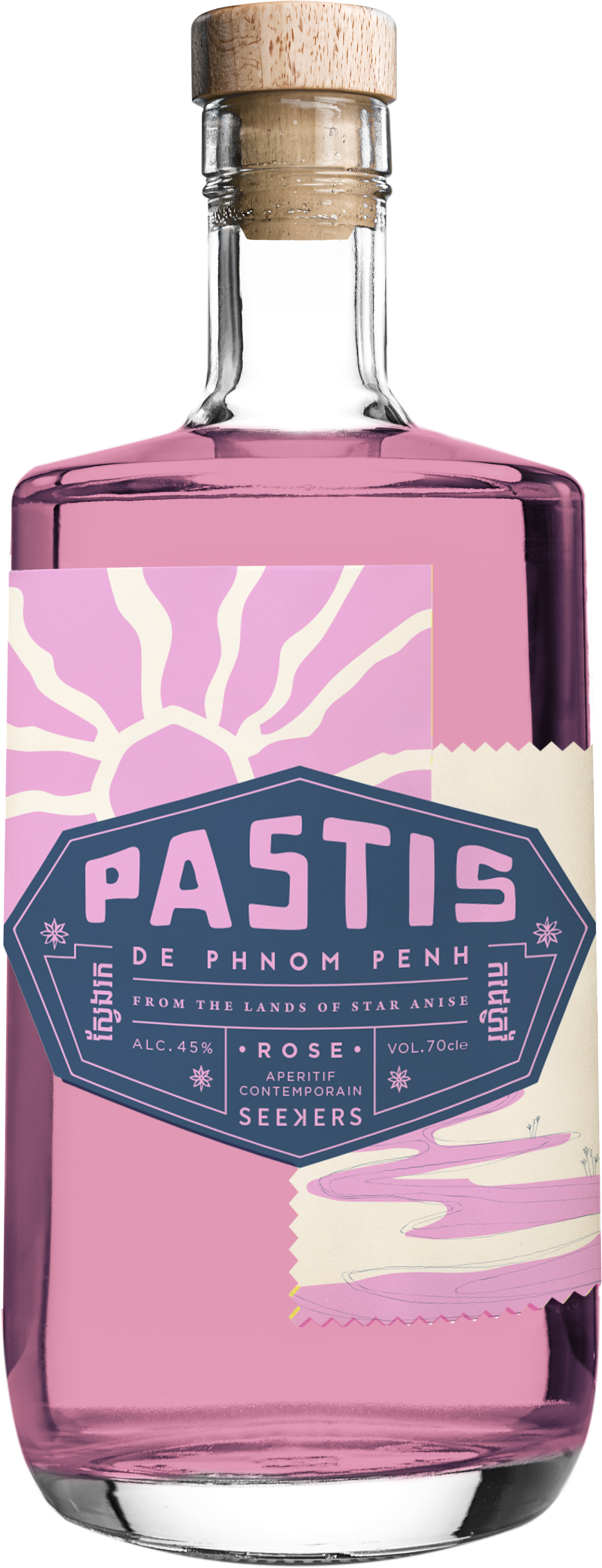 SEEKERS PASTIS DE PHNOM PENH - ROSE 45.0% 0.7L, Spirits