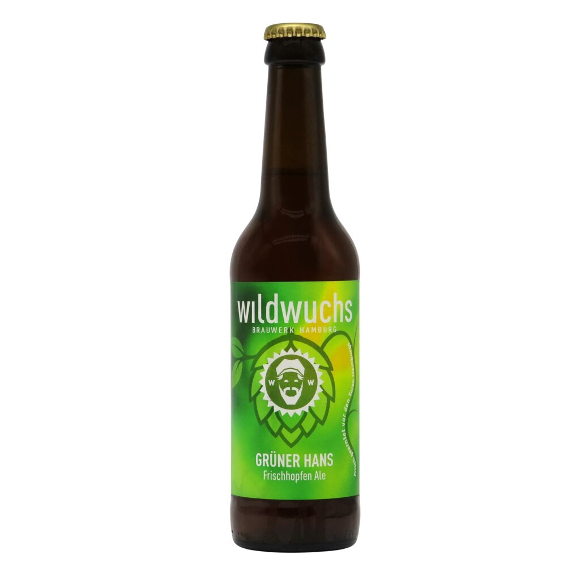 Wildwuchs Grüner Hans Frischhopfen Ale BIO 0,33l 5.5% 0.33L, Beer
