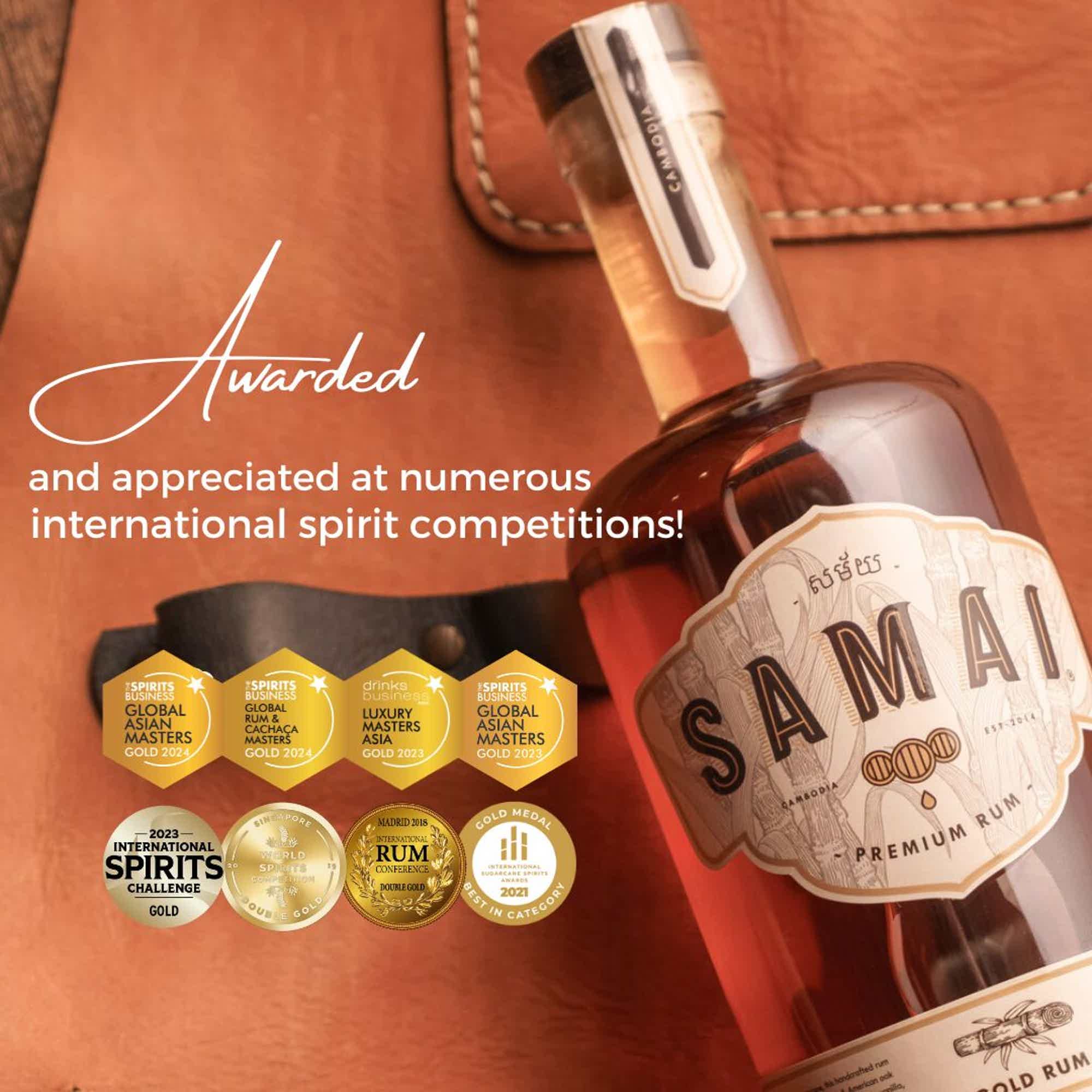 Samai Gold Rum 0,7l. 41.0% 0.7L, Spirits