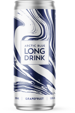 Arctic Blue Long Drink Grapefruit 5% 330ml 5.0% 0.33L, Beer