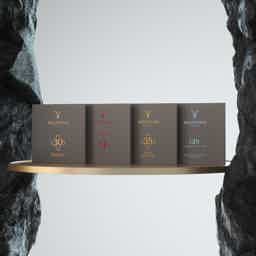 Wolfcraig Luxury Collection: Wolfcraig 35 Year Old Blended Grain Pouch, Wolfcraig 14YO Blend Pouch, Wolfcraig Gin Pouch, Wolfcraig 30 Year Old Premium Blend Pouch