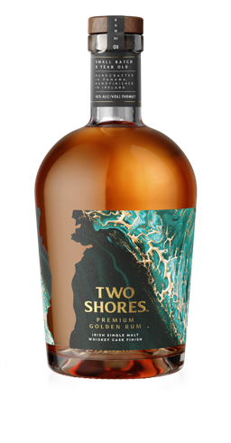 Two Shores Rum Irish Single Malt Whiskey Cask Finish 43.0% 0.7L, Spirits