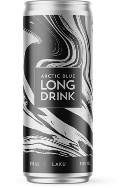 Arctic Blue Long Drink Laku 5% 330ml 5.0% 0.33L, Beer