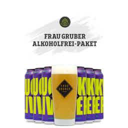 FrauGruber Lucky Liver alkoholfrei Paket 6x0,44l + Glas 0.5% 0.44L, Beer