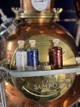 Kalevala Gin Six Pack: Kalevala London Dry Gin (0,1L), Kalevala Ruby Gin (0,1L), Kalevala Blue Label Gin (0,1L)