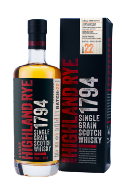 Arbikie Highland Rye Single Grain Scotch Whisky 48.0% 0.7L, Spirits