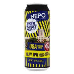 Nepomucen Hops Around The World - USA Oregon State Hazy IPA 0,5l 6.0% 0.5L, Beer