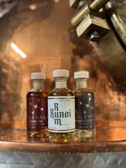 Kalevala Gin/Runoi Rum Six Pack: Kalevala Barrel Aged Gin (0,1L), Kalevala Ruby Gin (0,1L), Runoi Rum (0,1L)