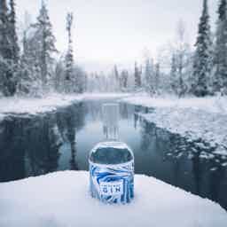 Arctic Blue Gin 46,2% Gift Box: Arctic Blue Gin 46,2%, BOX for Arctic Blue Beverages GIN gift box