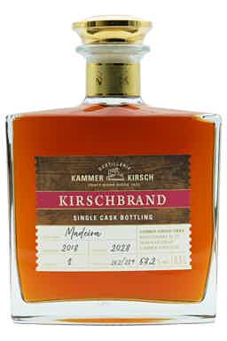 Kirschwasser 10 years aged in a Single Madeira Cask (Fruit Brandy distilled from Cherries and aged) 53.2% 0.5L, Spirits