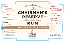 Chairman's Reserve Master Selection "Renbjer 20th Anniversary" 60.5% 0.7L, Spirits